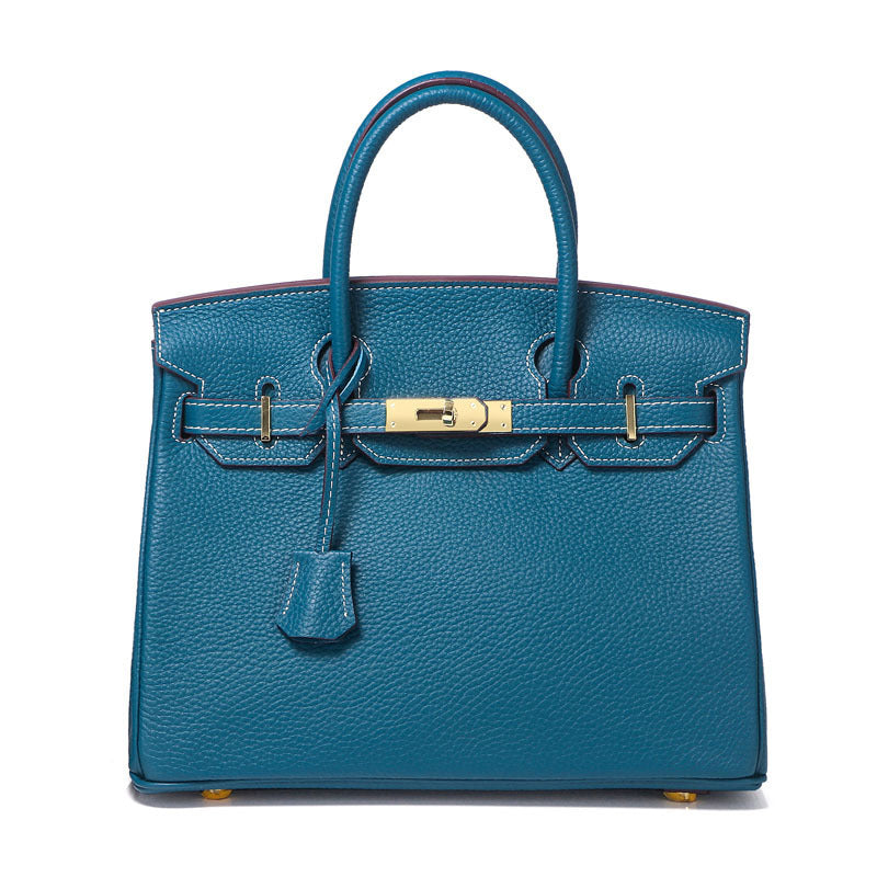 Women's First Layer Cowhide Genuine Leather Portable Handbags - Fabs things