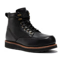 ROCKROOSTER Edgewood Men's 6 Inch Black Steel Toe Wedge Work Boots SAP610BK - Fabs things
