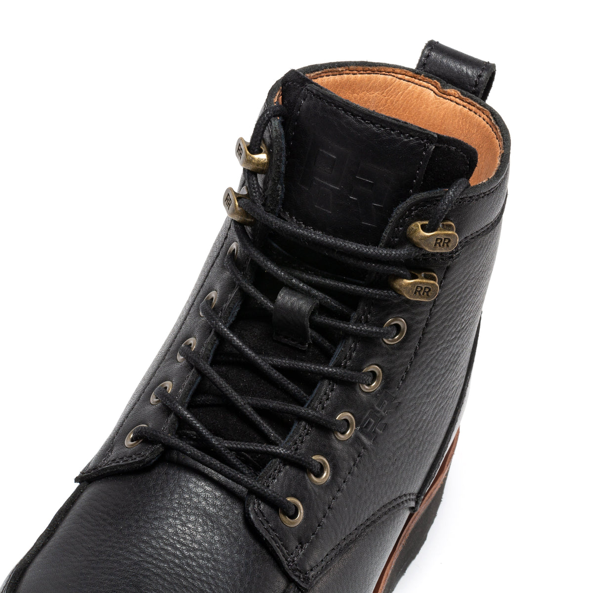 ROCKROOSTER Edgewood Men's 6 Inch Black Steel Toe Wedge Work Boots SAP610BK - Fabs things