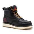 ROCKROOSTER Magnolia Men's 6 inch Black Soft Toe Zip Sided Wedge Work Boots SAP310 - Fabs things