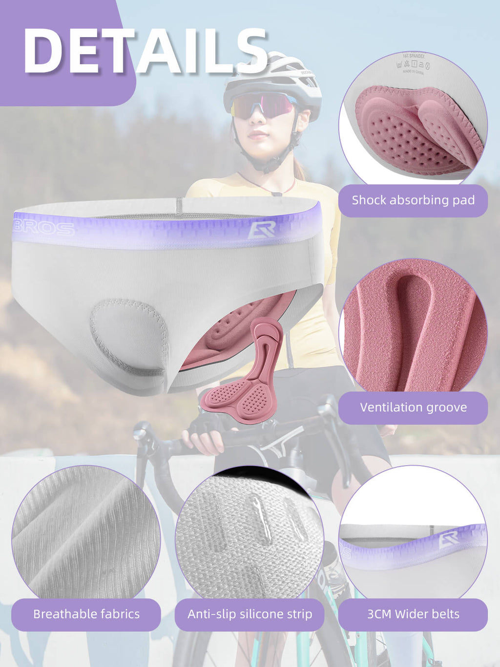 Women's 4D Padded Cycling Underwear - Fabs things