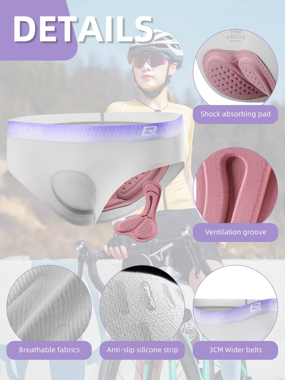 Women's 4D Padded Cycling Underwear - Fabs things