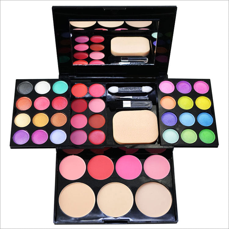 Makeup Box - 39 Color Palette with Eyeshadow, Lipstick, Blush, and Powder - Fabs things
