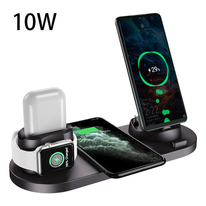 Wireless Charger For IPhone Fast Charger For Phone Fast Charging Pad For Phone Watch 6 In 1 Charging Dock Station - Fabs things