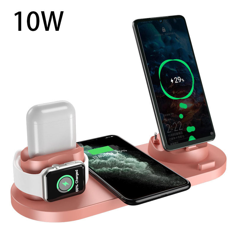 Wireless Charger For IPhone Fast Charger For Phone Fast Charging Pad For Phone Watch 6 In 1 Charging Dock Station - Fabs things