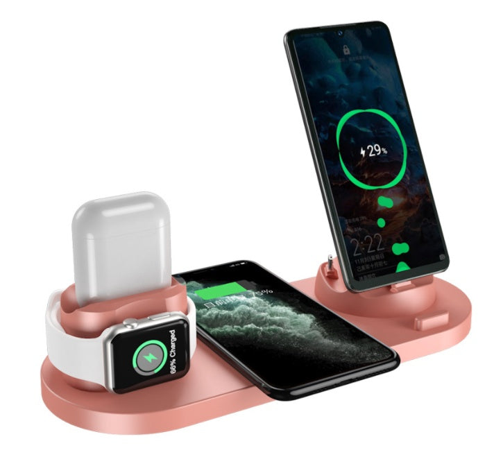 Wireless Charger For IPhone Fast Charger For Phone Fast Charging Pad For Phone Watch 6 In 1 Charging Dock Station - Fabs things