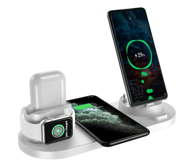 Wireless Charger For IPhone Fast Charger For Phone Fast Charging Pad For Phone Watch 6 In 1 Charging Dock Station - Fabs things