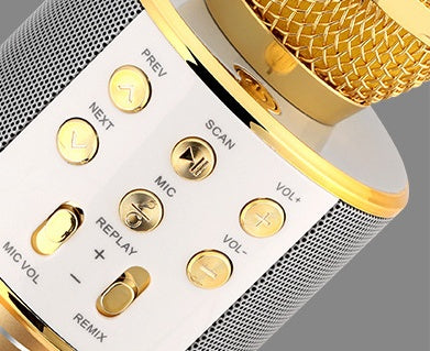 Wireless Microphone Portable Bluetooth Mini Home Ktv For Music Playing Singing Speaker Player - Fabs things