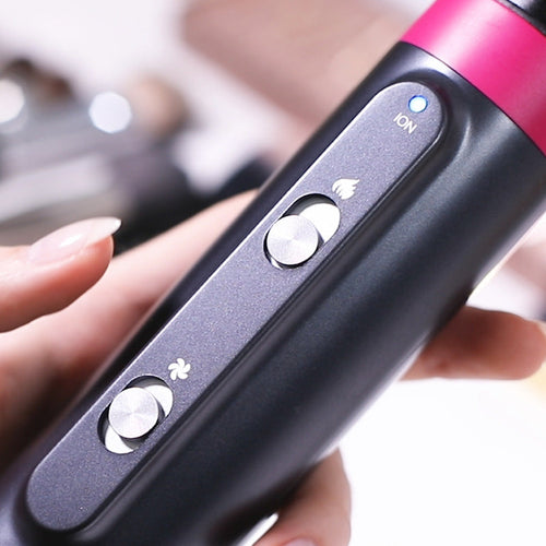 4-in-1 Hot & Cold Air Comb Hair Dryer with Rotating Brush - Fabs things