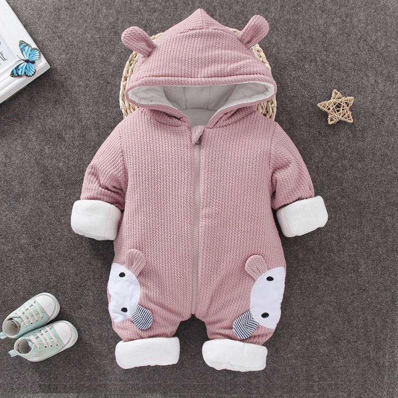 Autumn Winter Coat Jumpsuit Baby Clothing Newborn Snowsuit Boy Warm Romper Down Cotton Jackets Girl Snow clothes Bodysuit - Fabs things