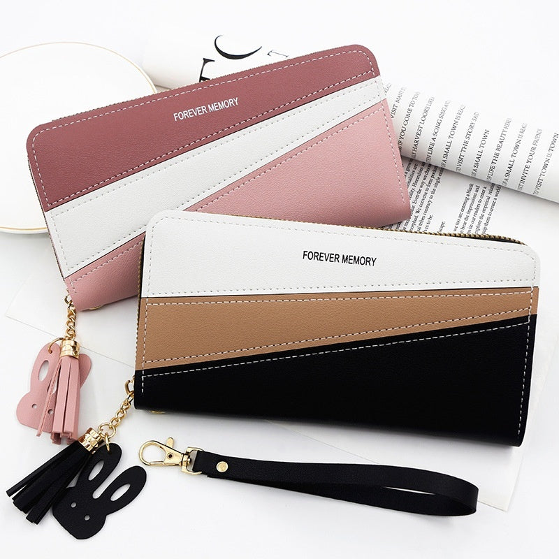 Simple Long Fashion Coin Purse Handbag - Fabs things