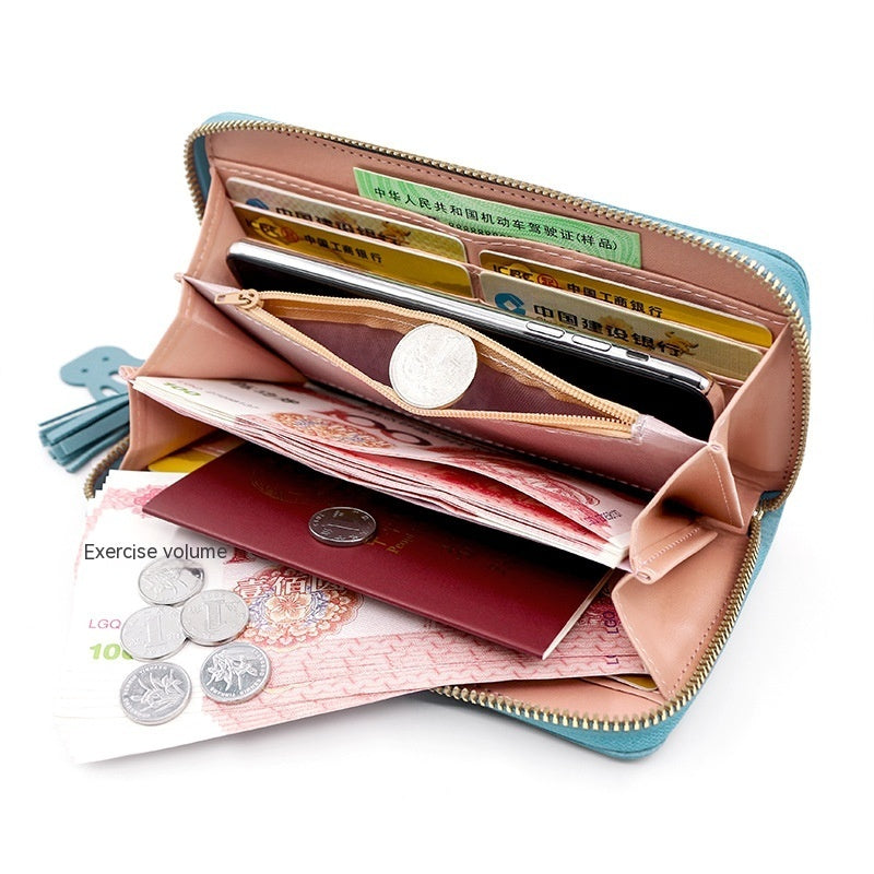 Simple Long Fashion Coin Purse Handbag - Fabs things