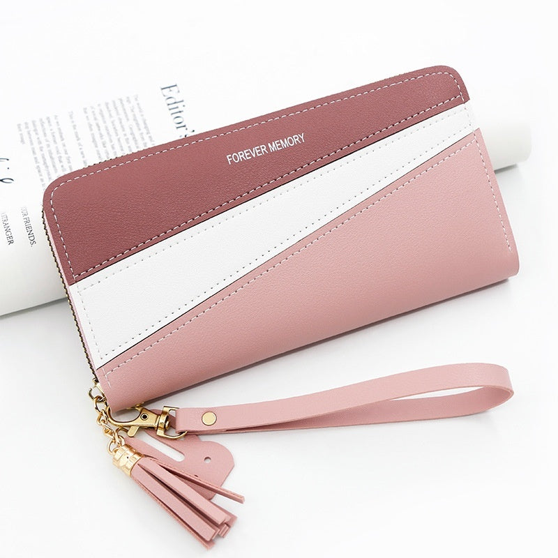 Simple Long Fashion Coin Purse Handbag - Fabs things