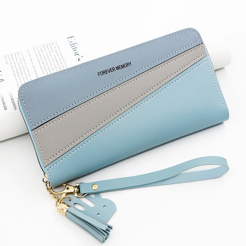 Simple Long Fashion Coin Purse Handbag - Fabs things