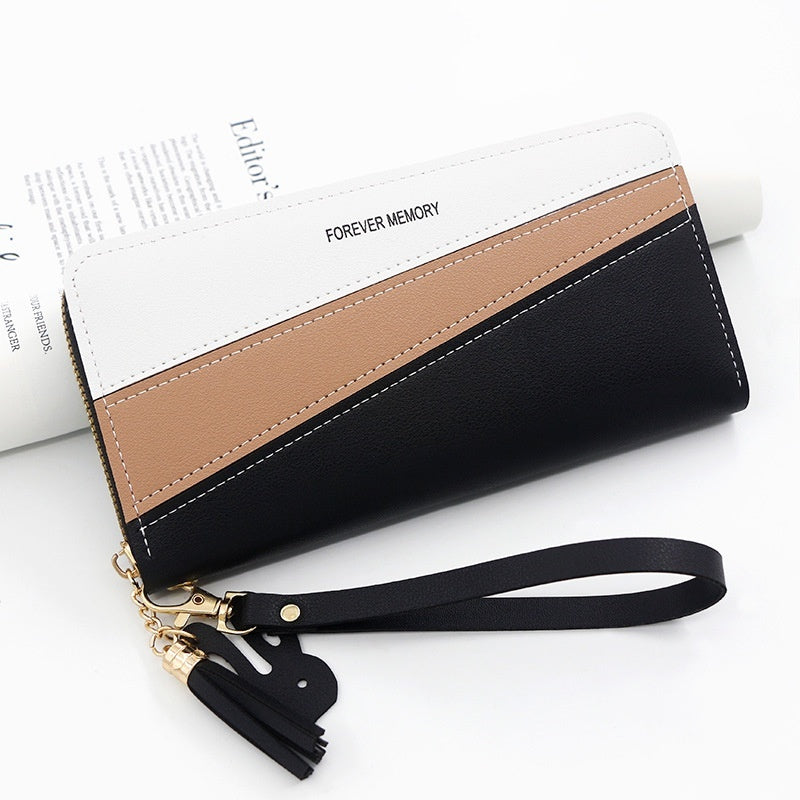 Simple Long Fashion Coin Purse Handbag - Fabs things