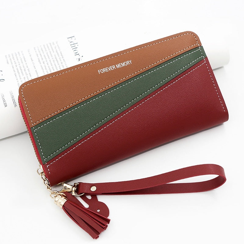 Simple Long Fashion Coin Purse Handbag - Fabs things
