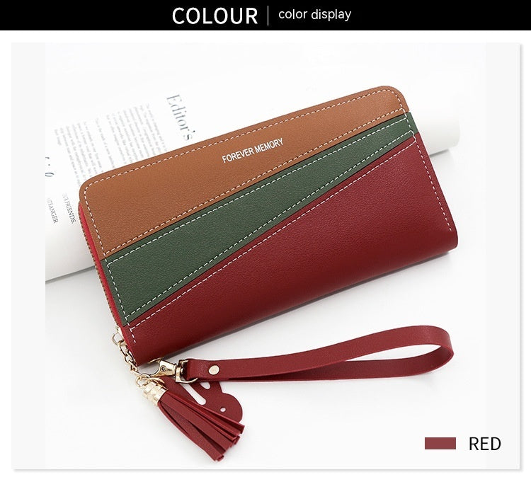 Simple Long Fashion Coin Purse Handbag - Fabs things