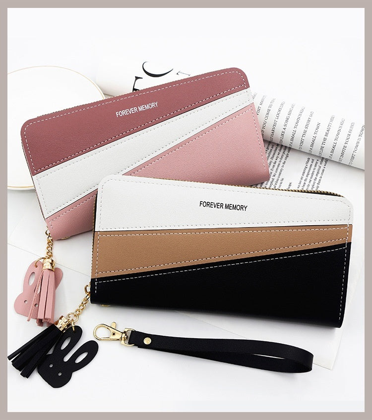Simple Long Fashion Coin Purse Handbag - Fabs things