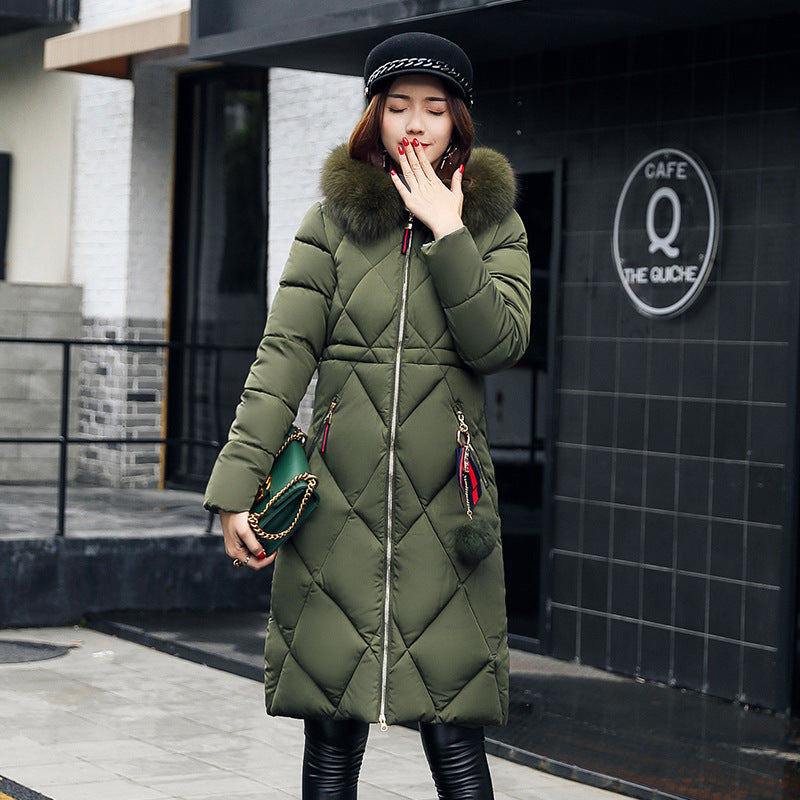 Winter Women's Clothing Korean Style Cotton-padded Overknee Lengthened - Fabs things
