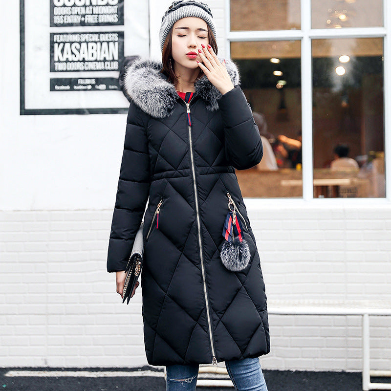 Winter Women's Clothing Korean Style Cotton-padded Overknee Lengthened - Fabs things