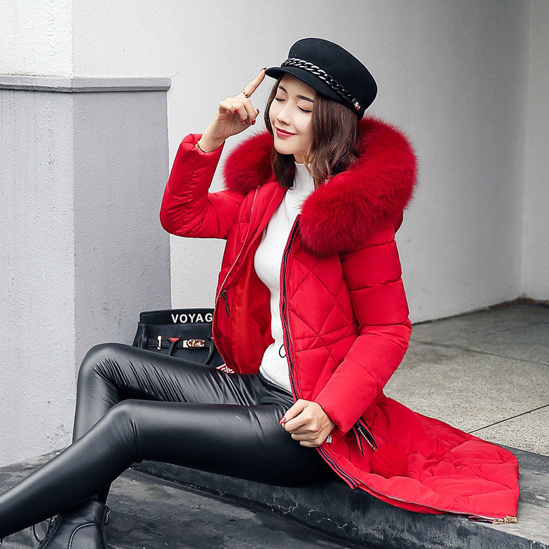Winter Women's Clothing Korean Style Cotton-padded Overknee Lengthened - Fabs things