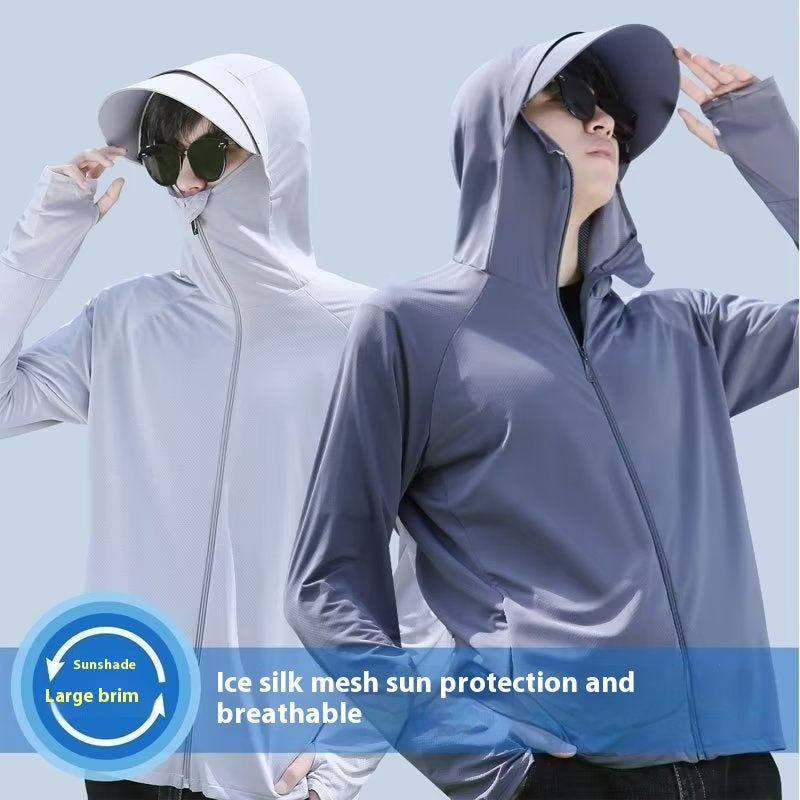 Men's Summer UV-proof Breathable Outdoor Fishing Clothes Cycling Sun-protective Clothing Lightweight - Fabs things