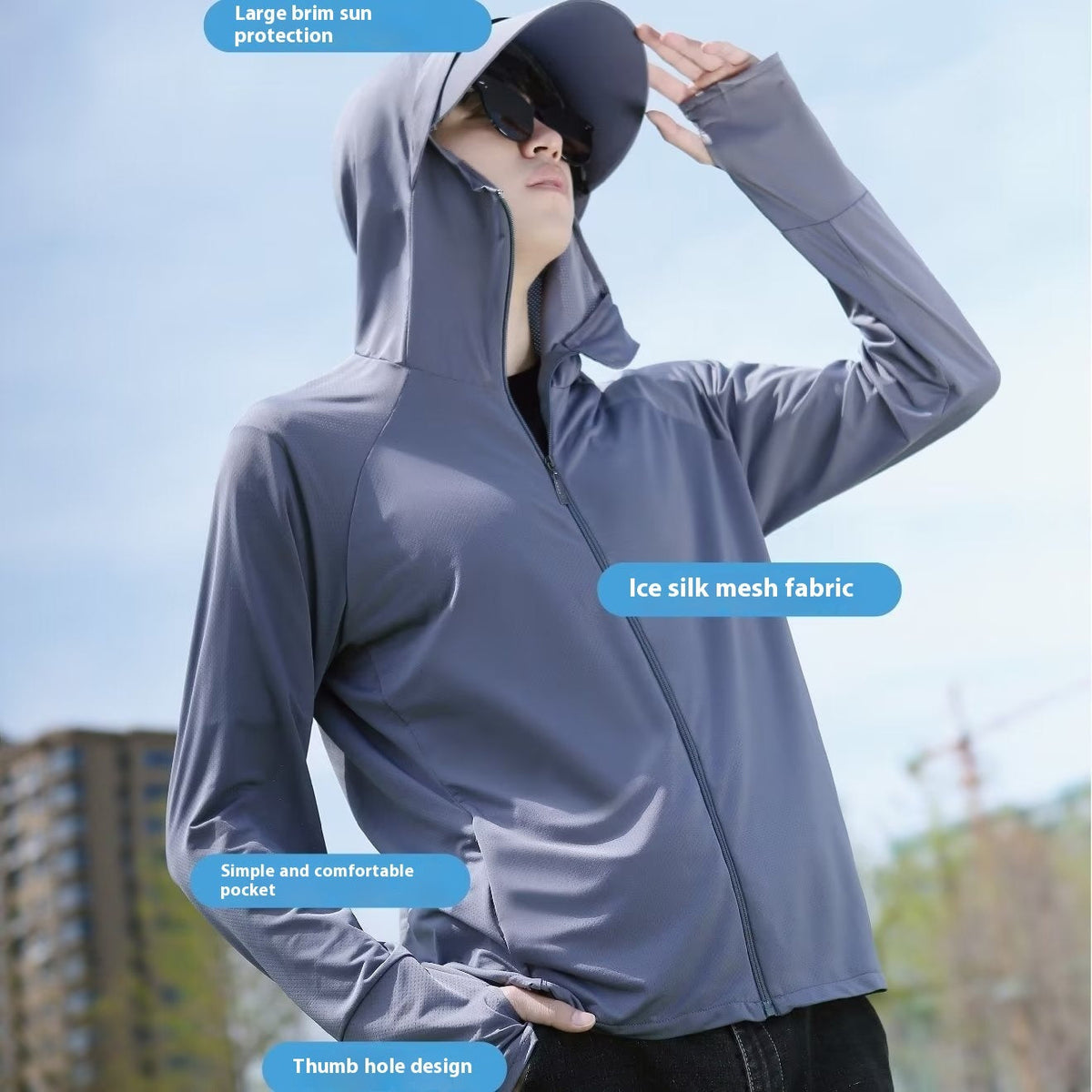 Men's Summer UV-proof Breathable Outdoor Fishing Clothes Cycling Sun-protective Clothing Lightweight - Fabs things