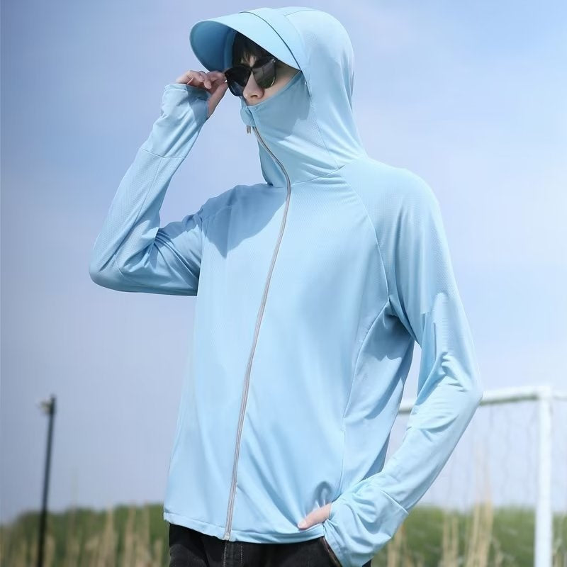 Men's Summer UV-proof Breathable Outdoor Fishing Clothes Cycling Sun-protective Clothing Lightweight - Fabs things