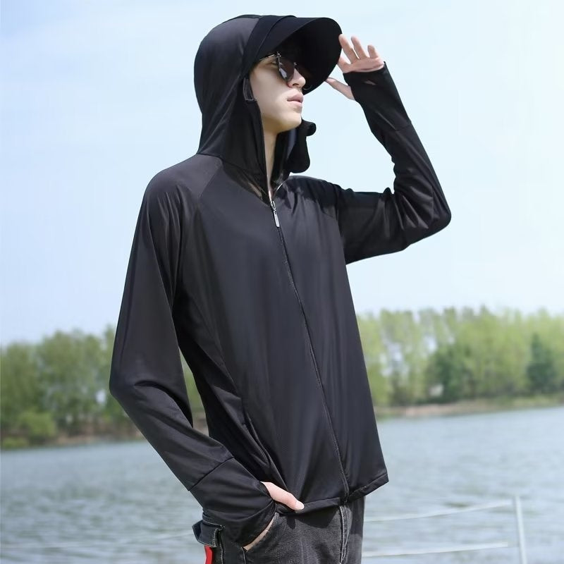 Men's Summer UV-proof Breathable Outdoor Fishing Clothes Cycling Sun-protective Clothing Lightweight - Fabs things