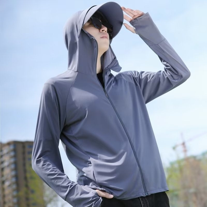 Men's Summer UV-proof Breathable Outdoor Fishing Clothes Cycling Sun-protective Clothing Lightweight - Fabs things