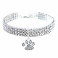 Pet Collar With Diamonds, Mixed-color Cat And Dog Supplies, Cat Claws, Elastic Cat And Dog Necklace Jewelry - Fabs things