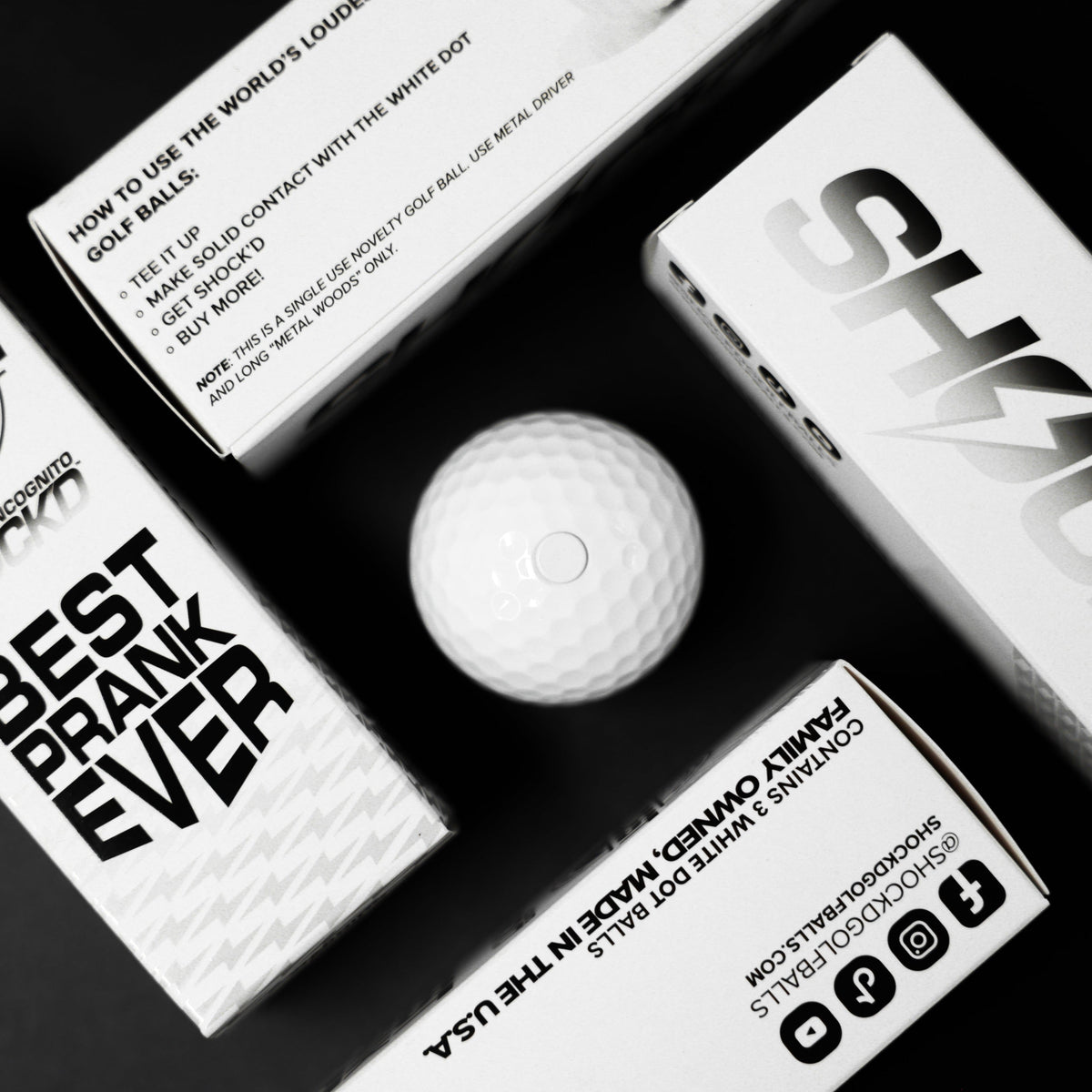 SHOCK'D Golf Balls - Fabs things