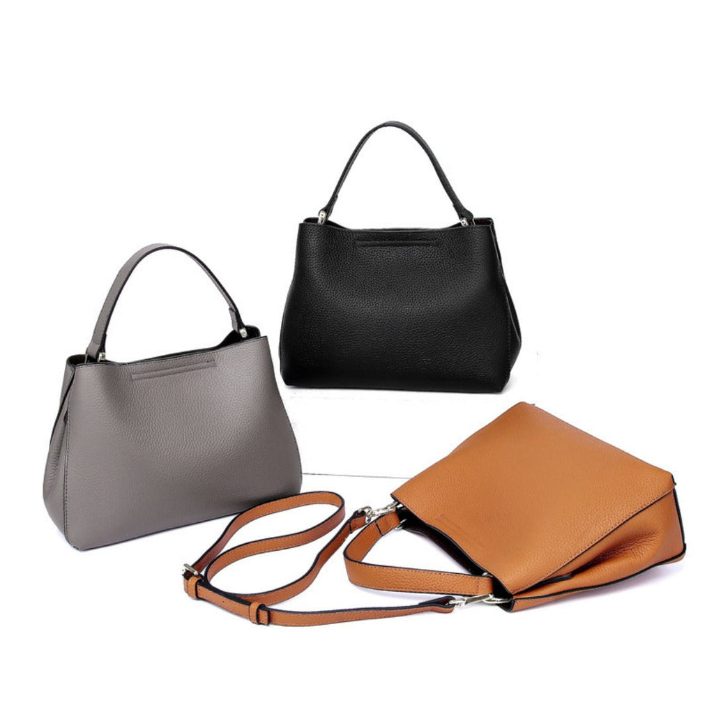Elegant Genuine Leather Handbag - Fashionable Casual Leather Tote Purse & Shoulder Crossbody Bag for Women - Fabs things