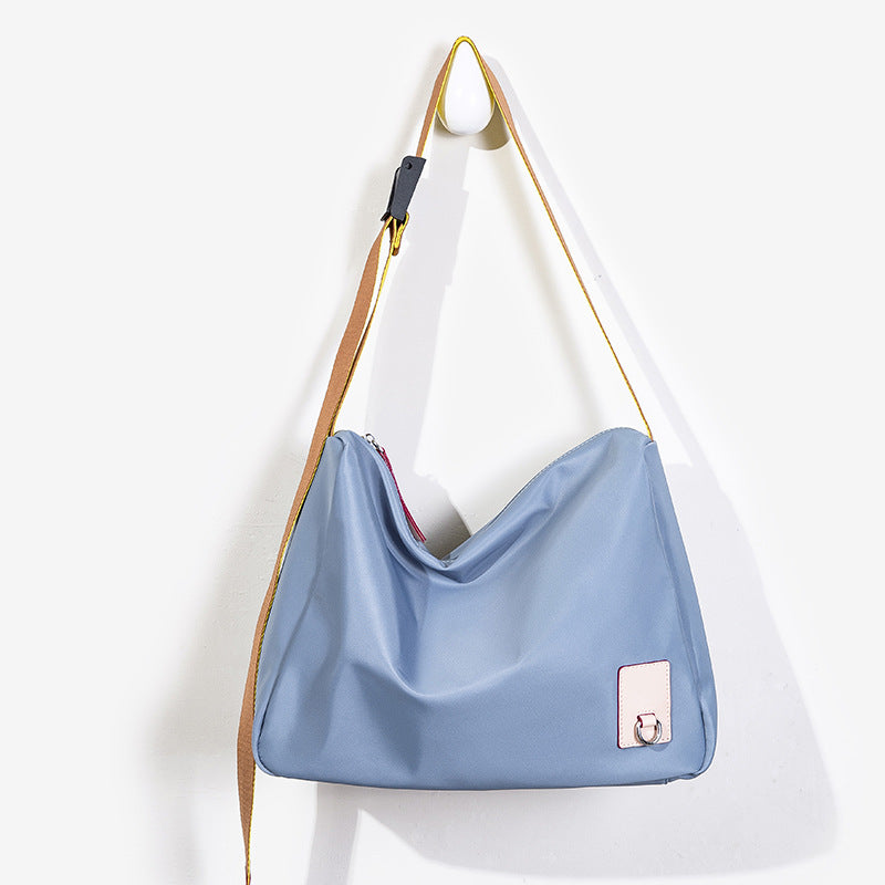 Spring and summer simple casual shoulder bag, large capacity Oxford cloth commuter bag, crossbody hobo bag for women - Fabs things
