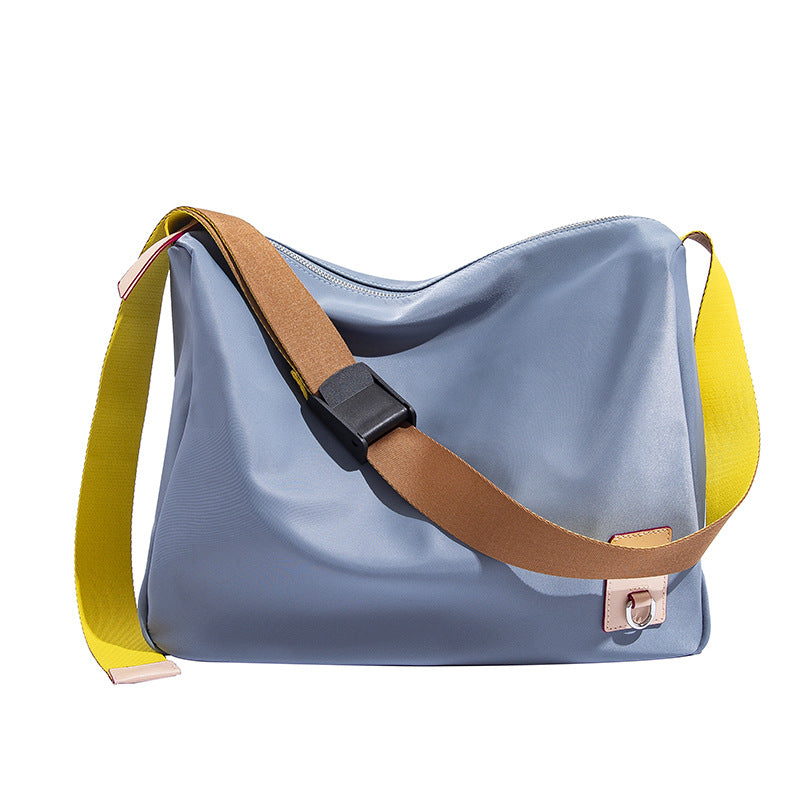 Spring and summer simple casual shoulder bag, large capacity Oxford cloth commuter bag, crossbody hobo bag for women - Fabs things