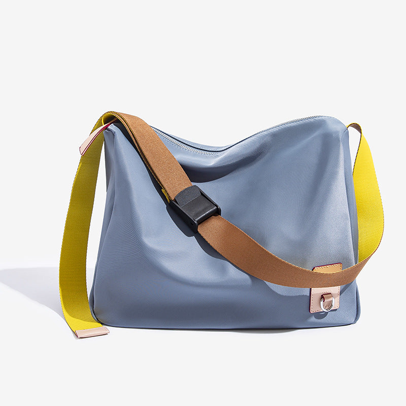 Spring and summer simple casual shoulder bag, large capacity Oxford cloth commuter bag, crossbody hobo bag for women - Fabs things