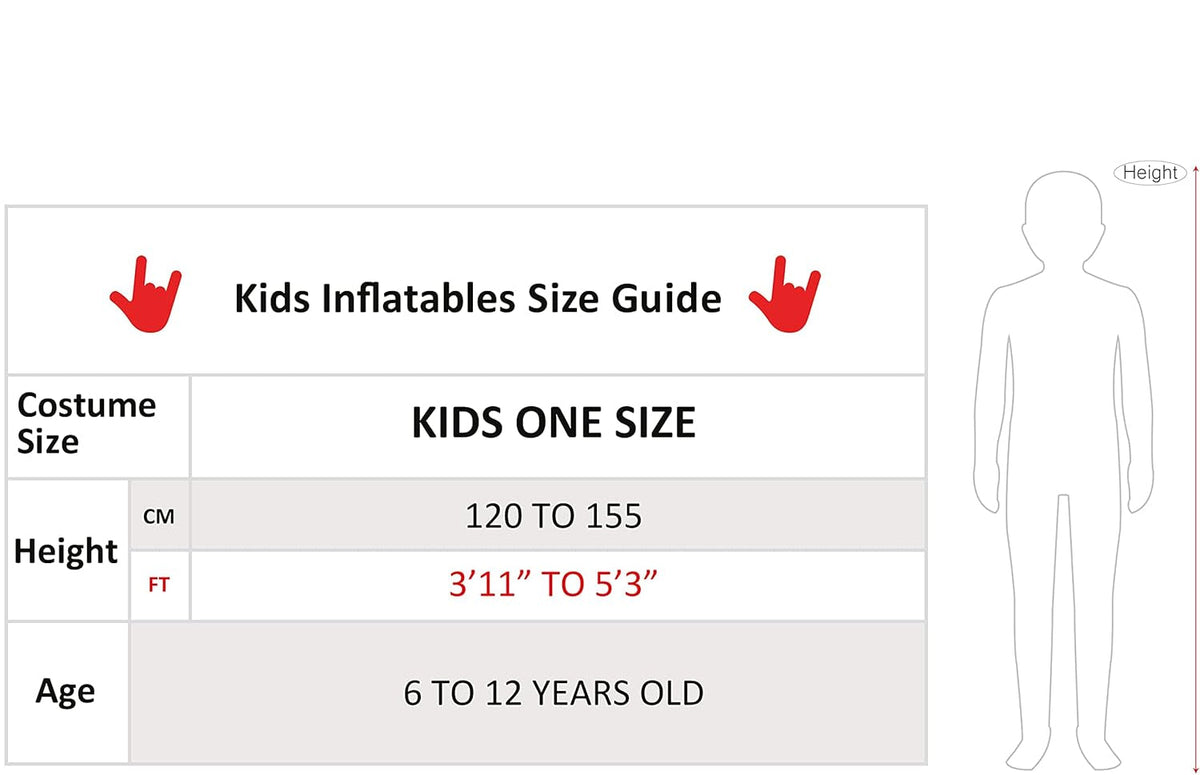 Costume for Kids, Inflated Costume, Kids Inflatable Costume, Child Inflatable Costume, Inflatable Costume Kids, Abducted by Aliens Costume, Blow Up Costume - Fabs things