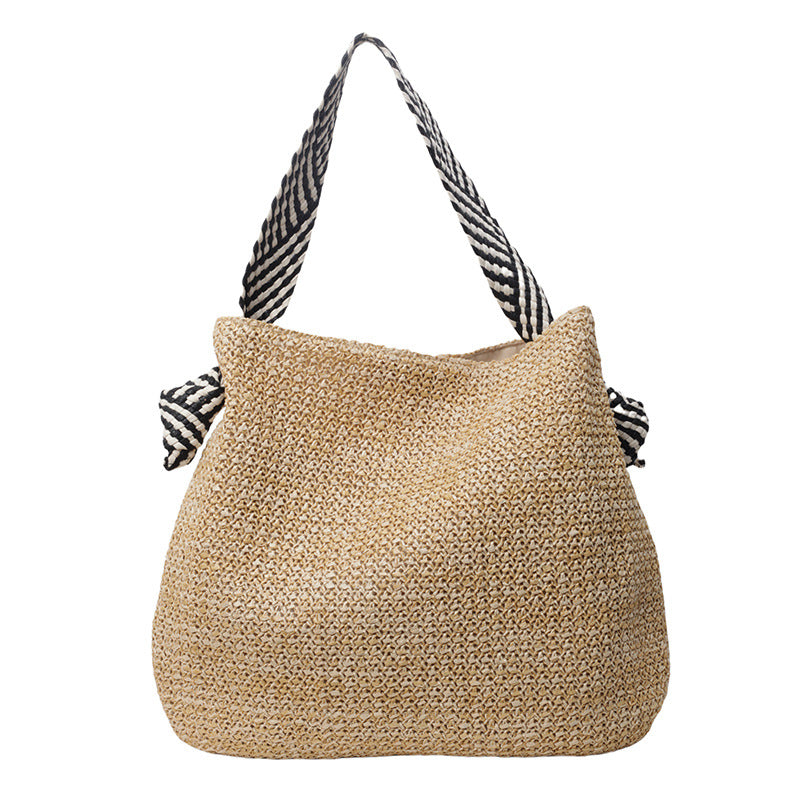 Large Woven Straw Tote – Women’s Beach Shoulder Bag, Vacation Handbag & Crossbody Purse - Fabs things