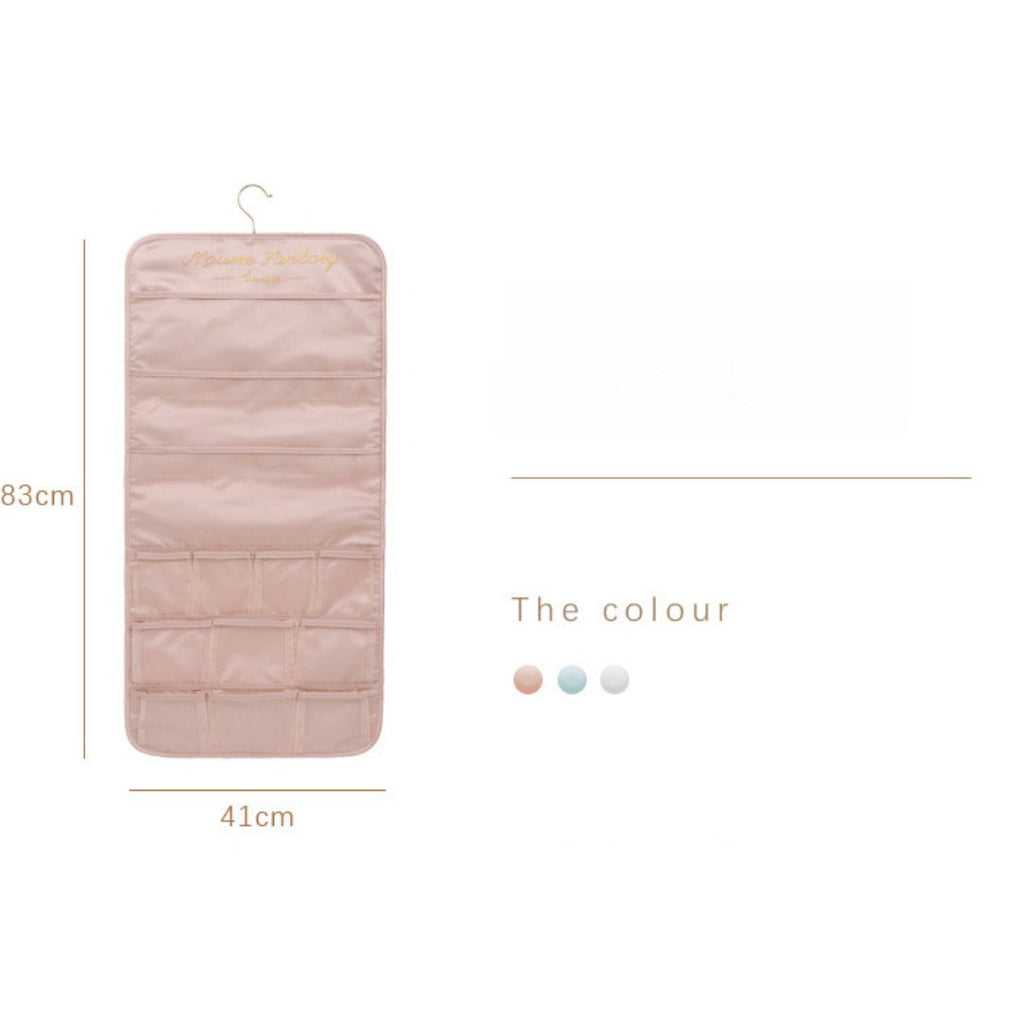 Underwear storage hanging bag, wall-mounted double-sided storage bag, underwear bra socks finishing bag, wardrobe hanging bag - Fabs things