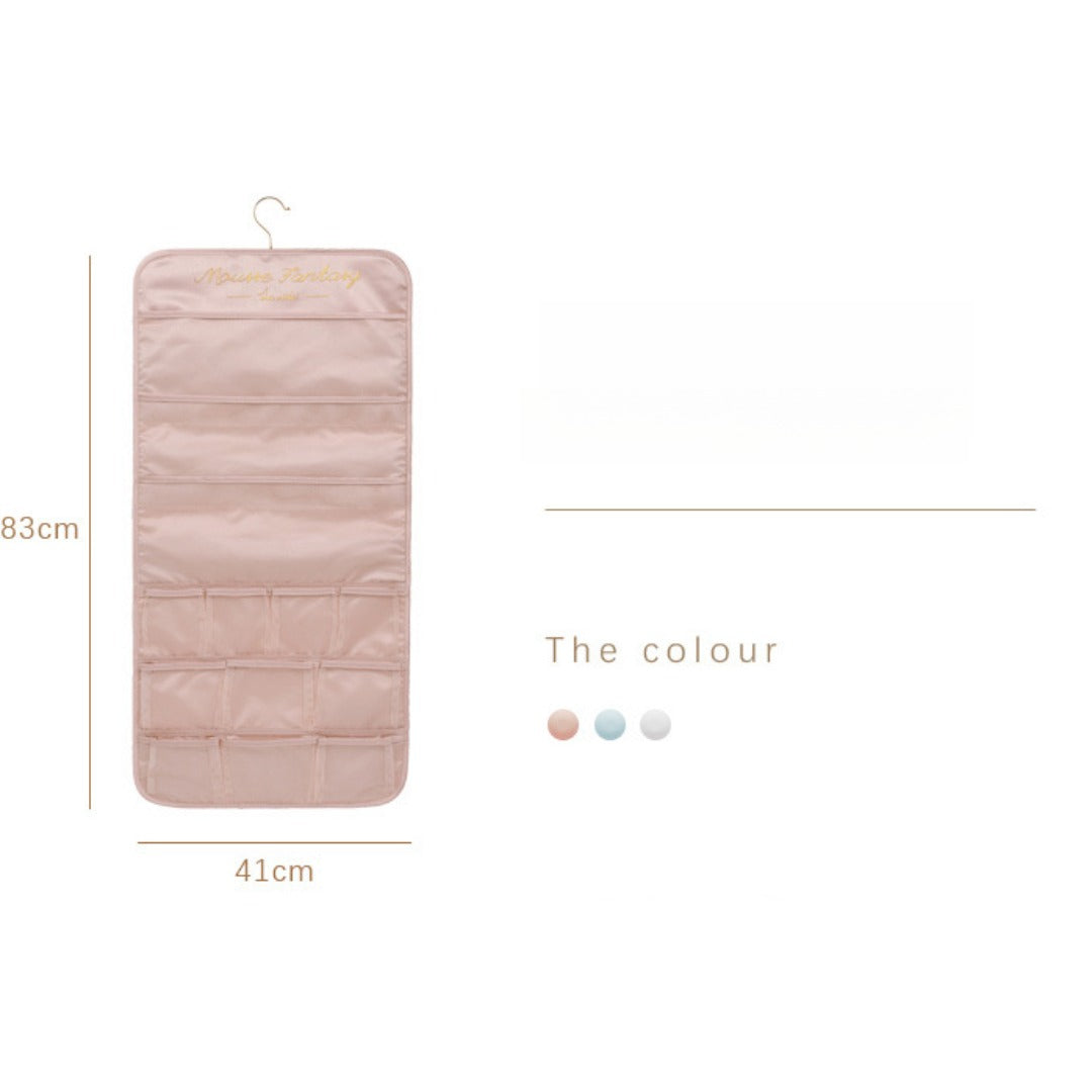 Underwear storage hanging bag, wall-mounted double-sided storage bag, underwear bra socks finishing bag, wardrobe hanging bag - Fabs things