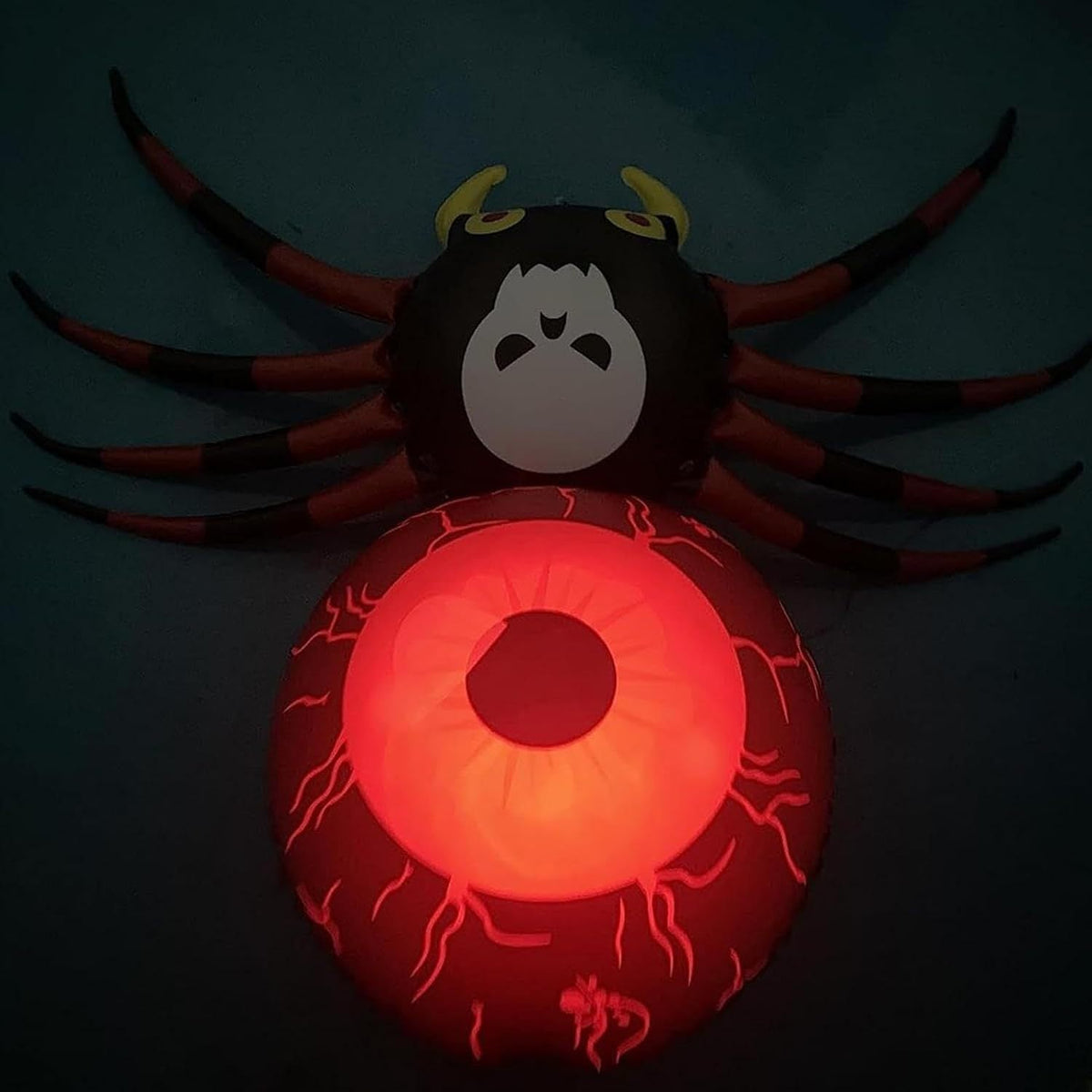 PVC inflatable spider LED luminous inflatable spider Halloween luminous inflatable decorative ornament - Fabs things