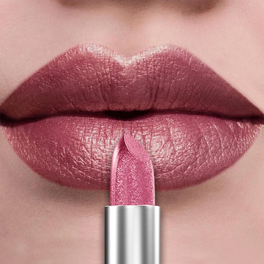 21Colors Bold & Intense Glitter Shiny Metallic Lipstick Pearlescent Lip Tint,Long Lasting Lip Senior Matte Lip Makeup Gifts for - Fabs things