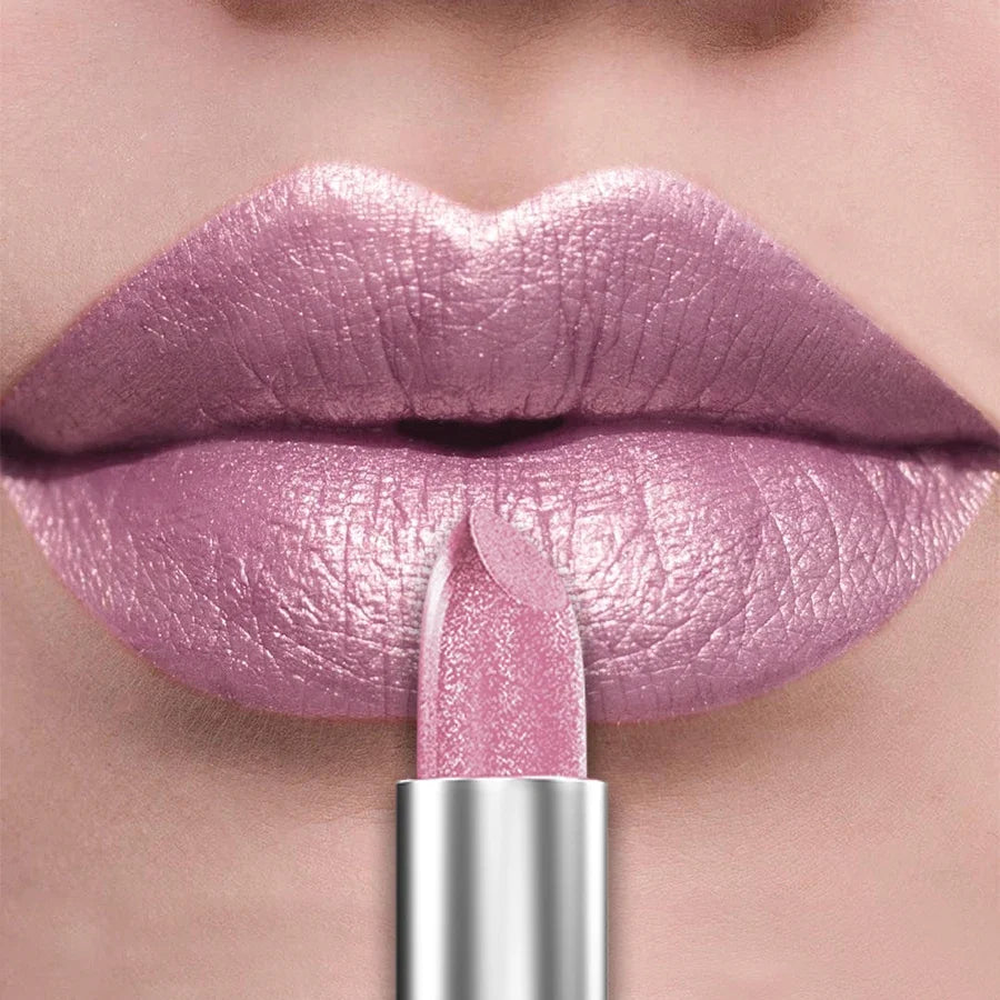 21Colors Bold & Intense Glitter Shiny Metallic Lipstick Pearlescent Lip Tint,Long Lasting Lip Senior Matte Lip Makeup Gifts for - Fabs things