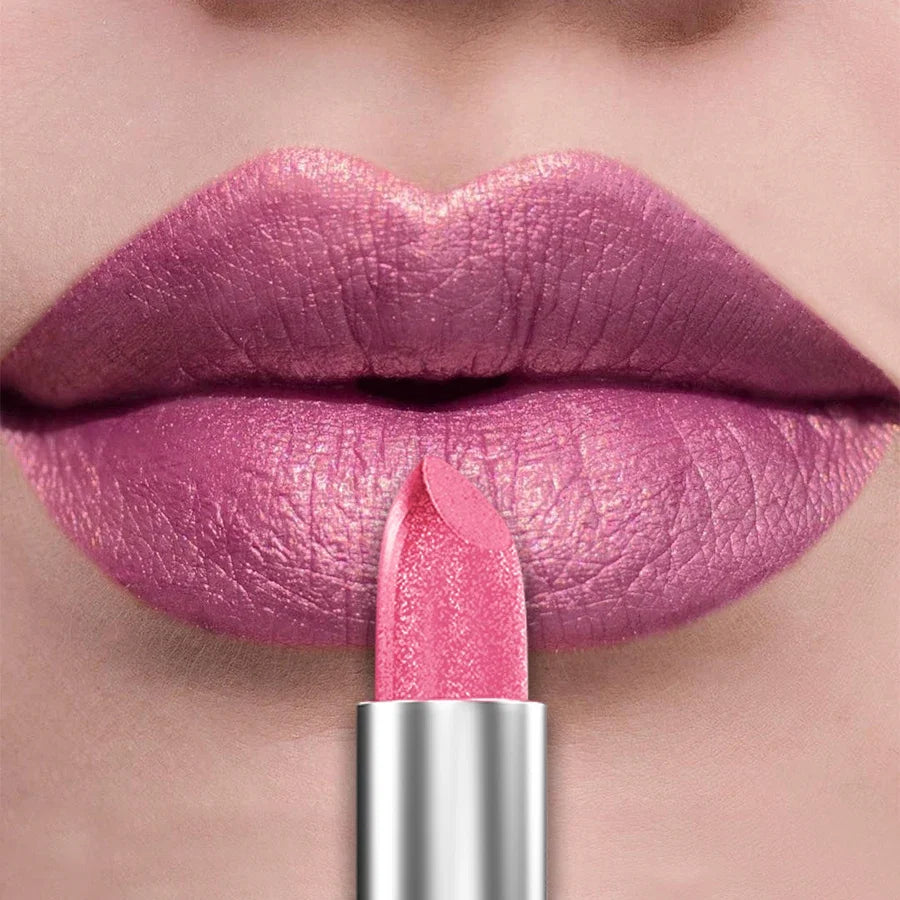 21Colors Bold & Intense Glitter Shiny Metallic Lipstick Pearlescent Lip Tint,Long Lasting Lip Senior Matte Lip Makeup Gifts for - Fabs things