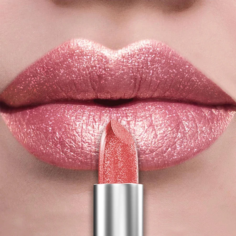 21Colors Bold & Intense Glitter Shiny Metallic Lipstick Pearlescent Lip Tint,Long Lasting Lip Senior Matte Lip Makeup Gifts for - Fabs things