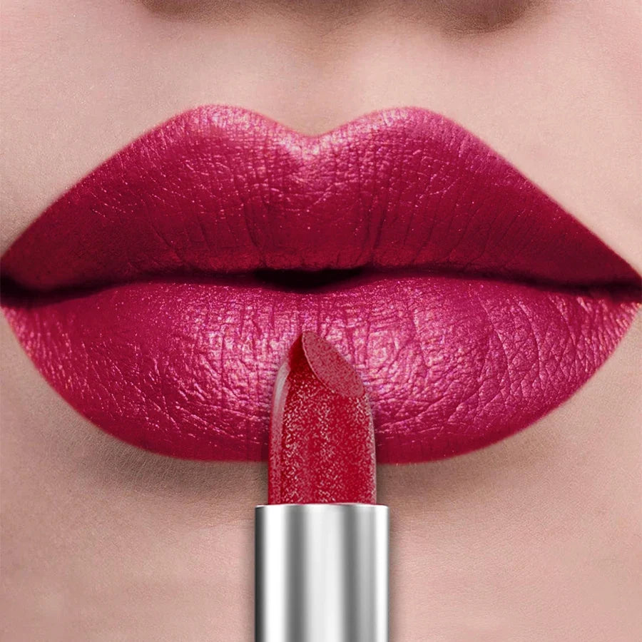 21Colors Bold & Intense Glitter Shiny Metallic Lipstick Pearlescent Lip Tint,Long Lasting Lip Senior Matte Lip Makeup Gifts for - Fabs things
