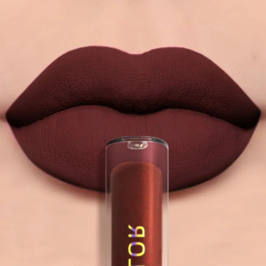 19 colors Matte Velvet Lip Gloss Waterproof Liquid Lipstick Nude Black Lips tint Makeup Lip Glaze Cosmetics Red Lip Stain Beauty - Fabs things