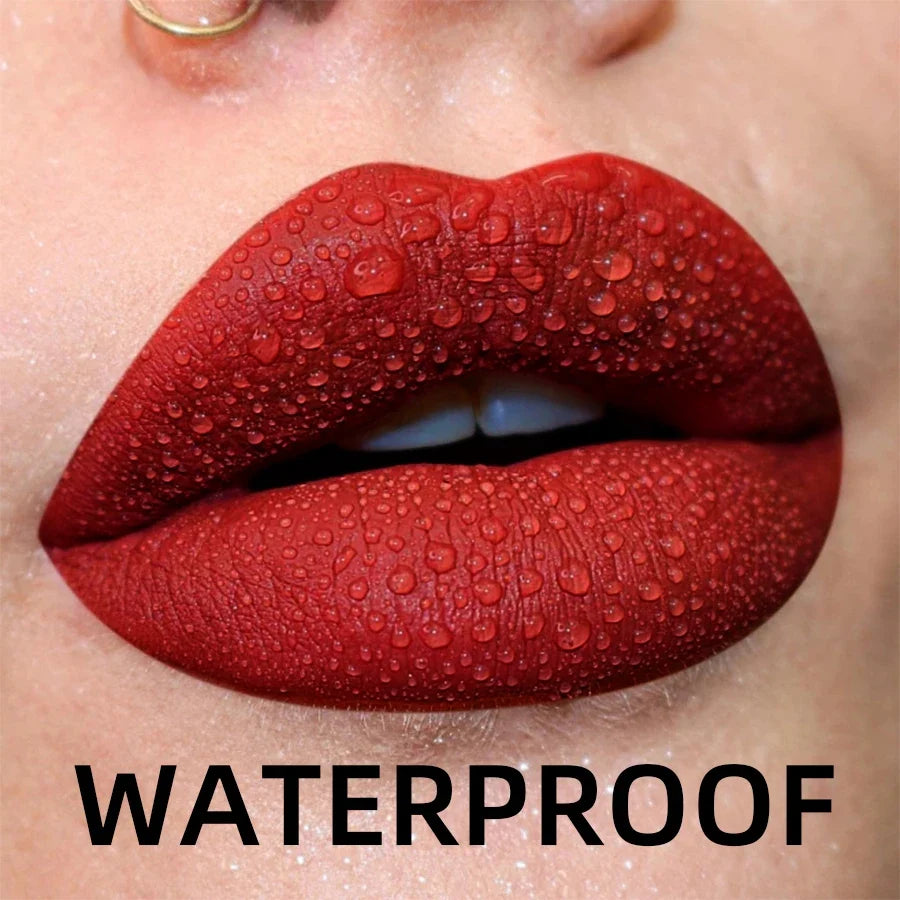 19 colors Matte Velvet Lip Gloss Waterproof Liquid Lipstick Nude Black Lips tint Makeup Lip Glaze Cosmetics Red Lip Stain Beauty - Fabs things