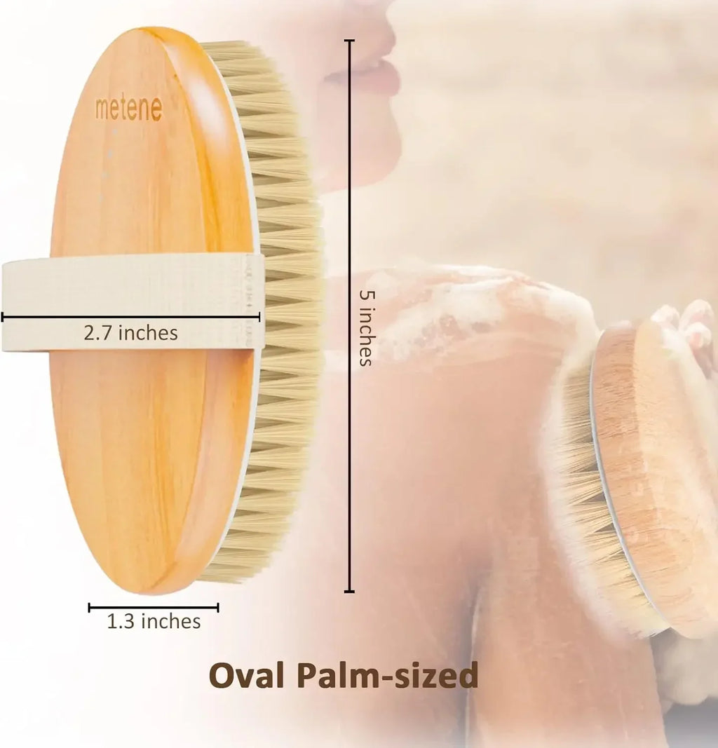 Dry Body Brushes, Exfoliating Body Scrubbers, Natural Bristles for Dry Skin, Improve Circulation, Stop Ingrown Hairs - Fabs things