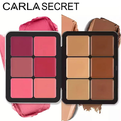 12-color concealer and blush palette Matte and highlight contour makeup rouge palette - Fabs things